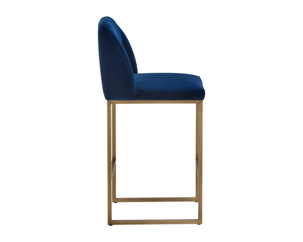 Nevin Counter Stool - Sapphire Blue