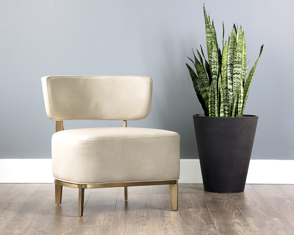 Melville Lounge Chair - Bravo Cream