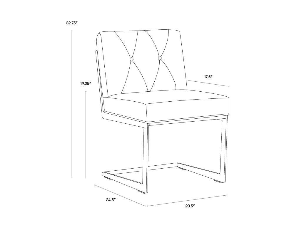 Virelles Dining Chair - Zenith Soft Grey