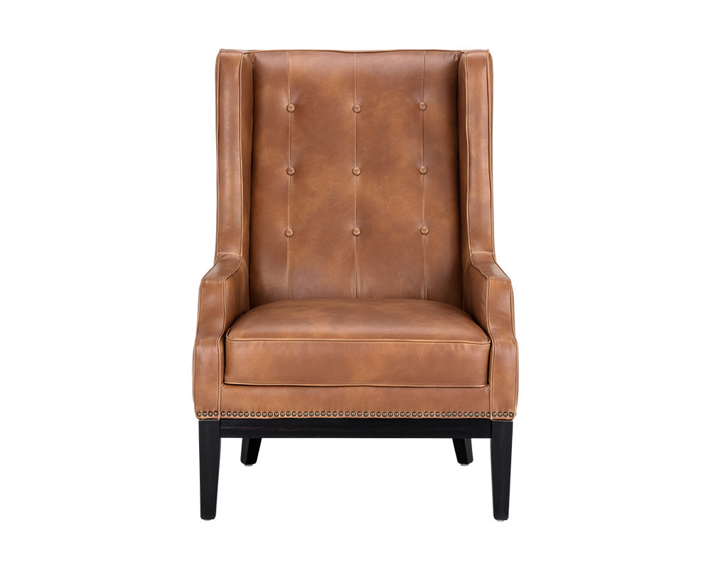 Biblioteca Lounge Chair - Tobacco Tan