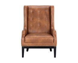 Biblioteca Lounge Chair - Tobacco Tan