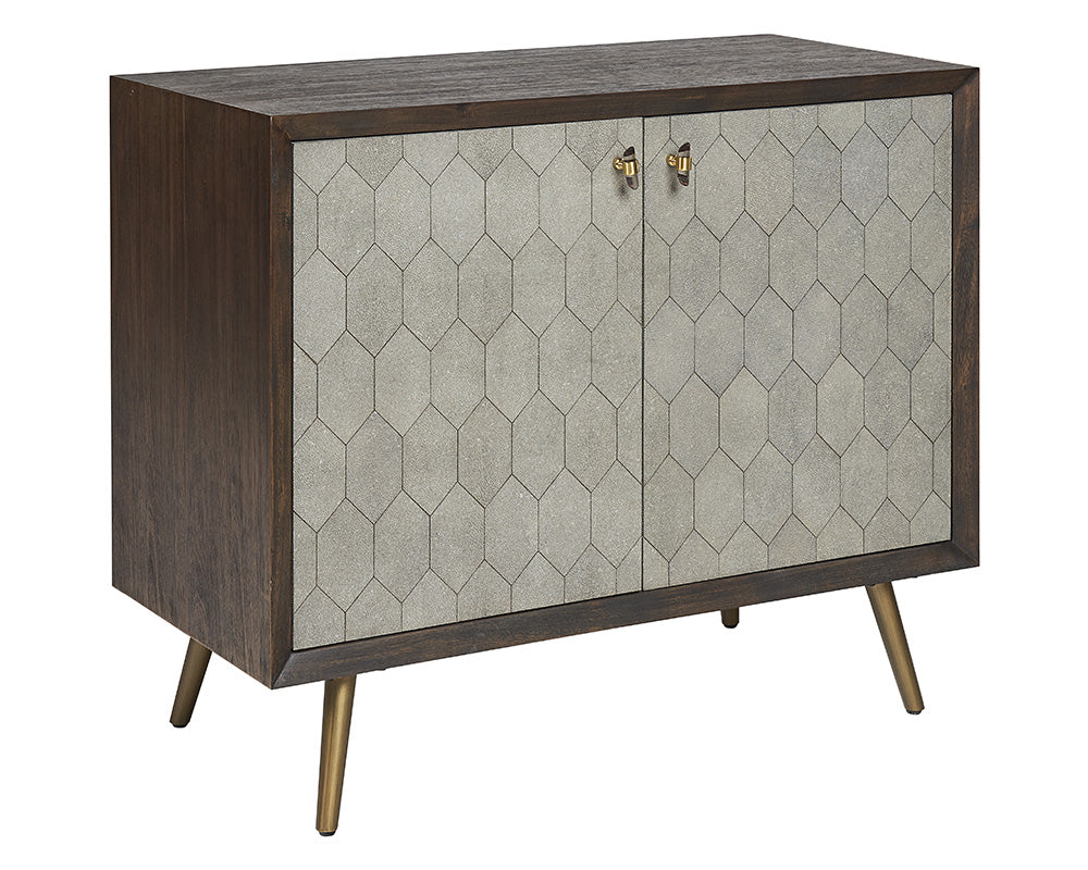 Aniston Sideboard - Small - Dark Mango - Taupe Shagreen