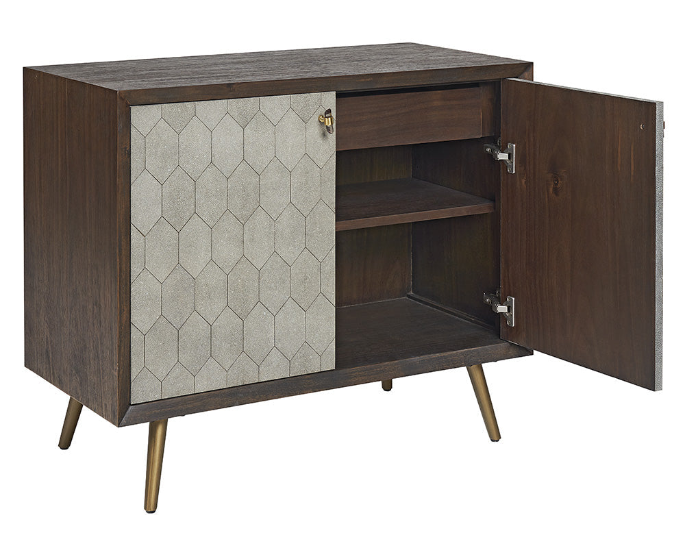 Aniston Sideboard - Small - Dark Mango - Taupe Shagreen