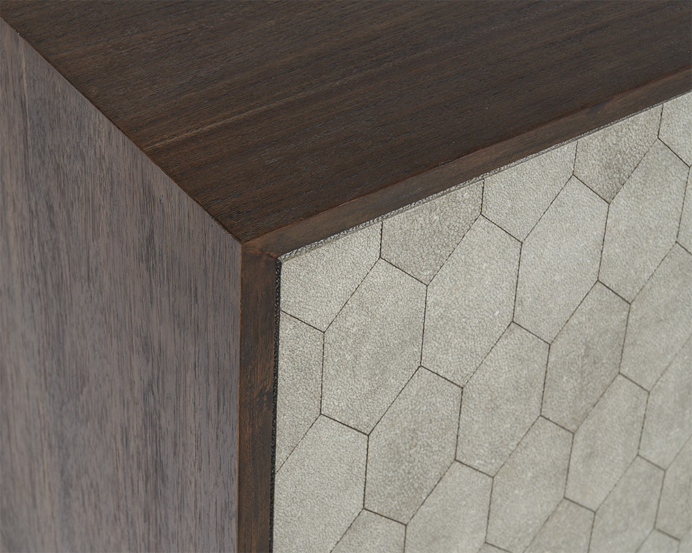 Aniston Sideboard - Small - Dark Mango - Taupe Shagreen