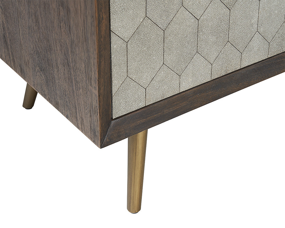 Aniston Sideboard - Small - Dark Mango - Taupe Shagreen