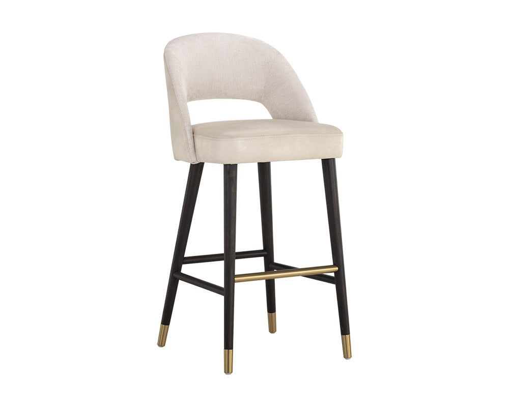 Monae Barstool - Bravo Cream / Polo Club Muslin