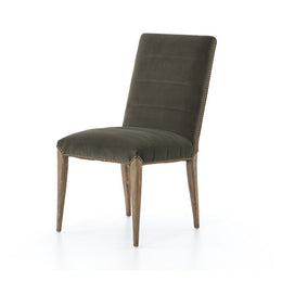 Nate Dining Chair-Modern Velvet Loden