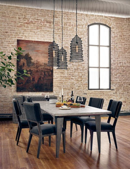 Jax Dining Chair-Misty Black by Four Hands