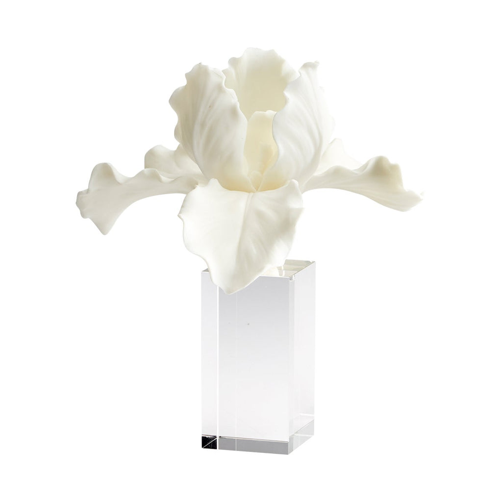 Iris Sculpture, White