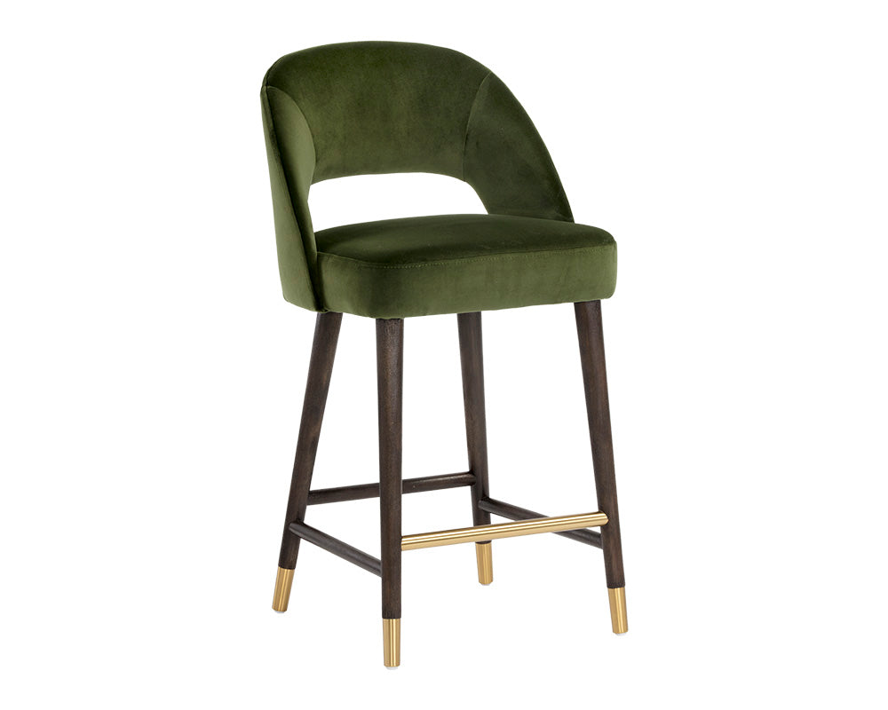 Monae Counter Stool - Moss Green