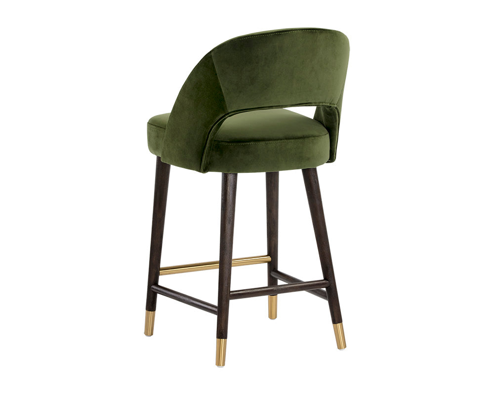 Monae Counter Stool - Moss Green