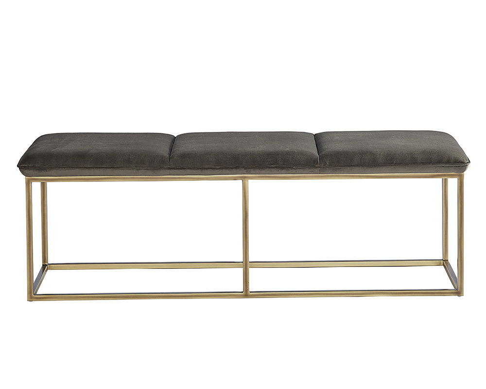 Alley Bench - Rustic Bronze - Piccolo Pebble