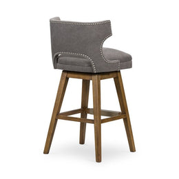 Task Swivel Stool-Dark Moon Canvas-Bar by Four Hands