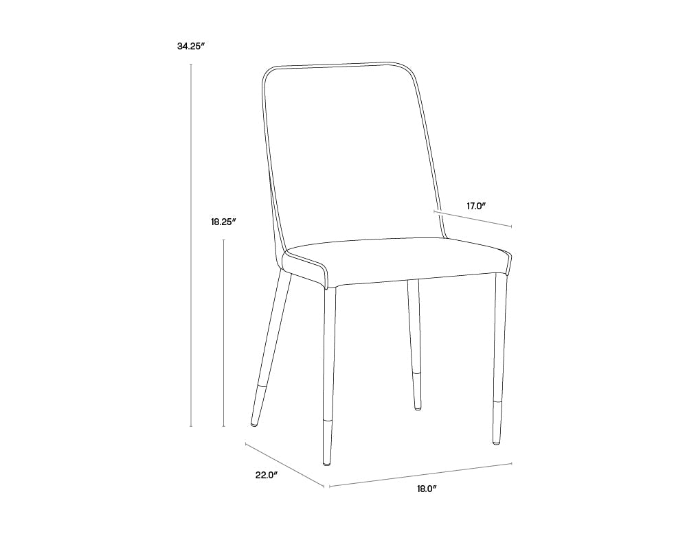 Klaus Dining Chair - Polo Club Muslin / Dillon Cream