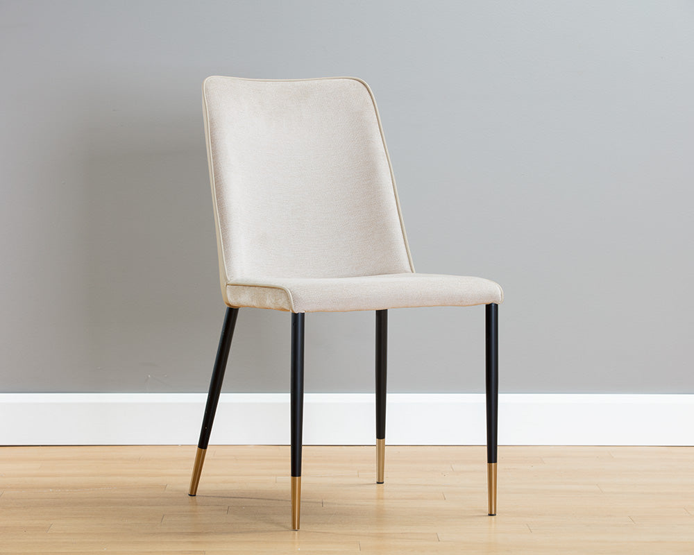 Klaus Dining Chair - Polo Club Muslin / Dillon Cream