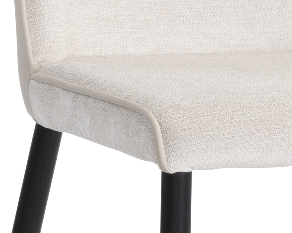 Klaus Dining Chair - Polo Club Muslin / Dillon Cream