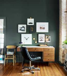 Malibu Desk Chair - Black Leather