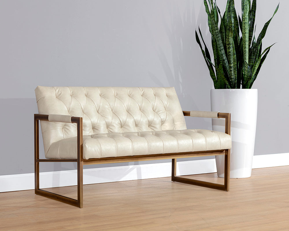 Monde 2 Seater Lounge Chair - Bravo Cream