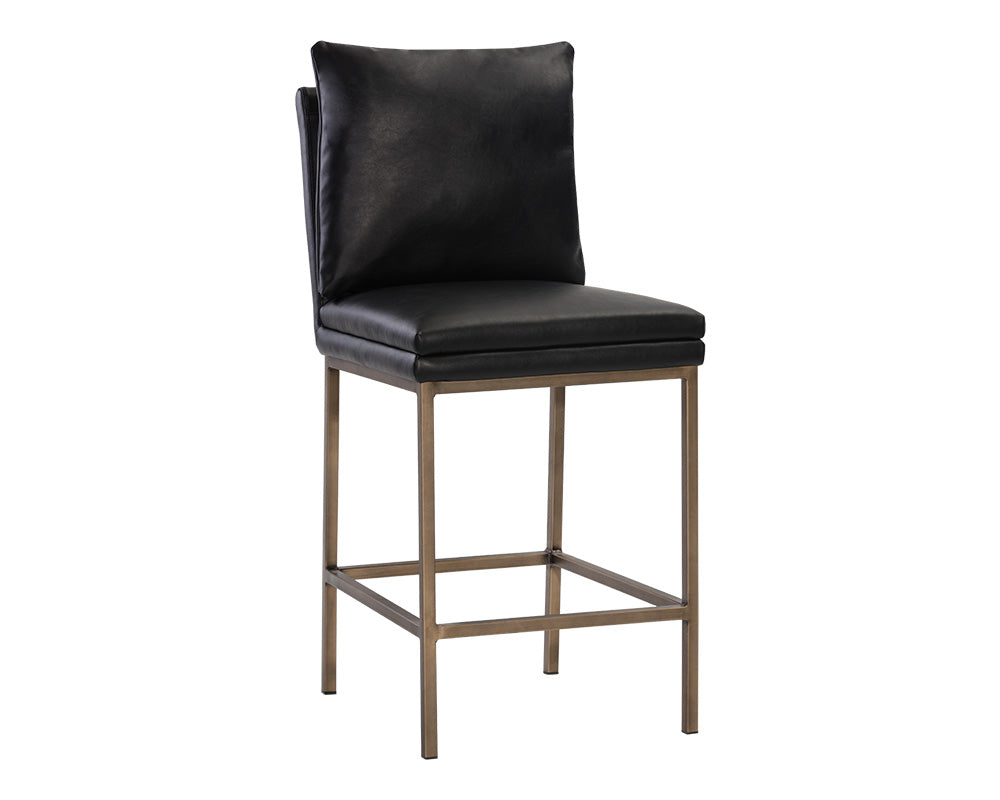 Paige Counter Stool - Bravo Black