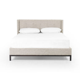 Newhall Bed-Plushtone Linen-Queen