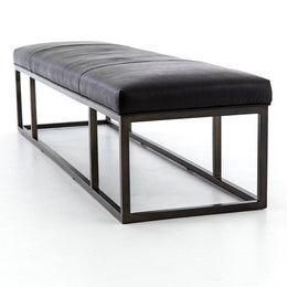 Beaumont Bench-Rider Black by Four Hands