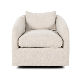 Topanga Swivel Chair-Knoll Natural by Four Hands