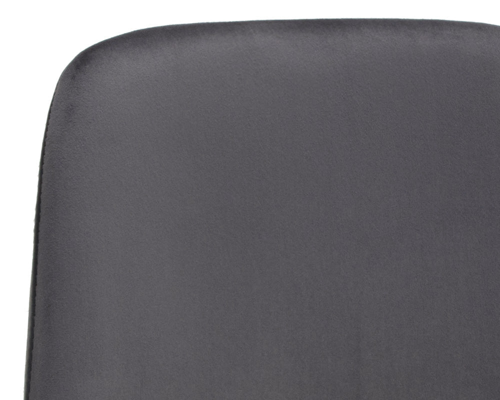 Cassius Swivel Dining Armchair - Slate Tint / Nightfall Black