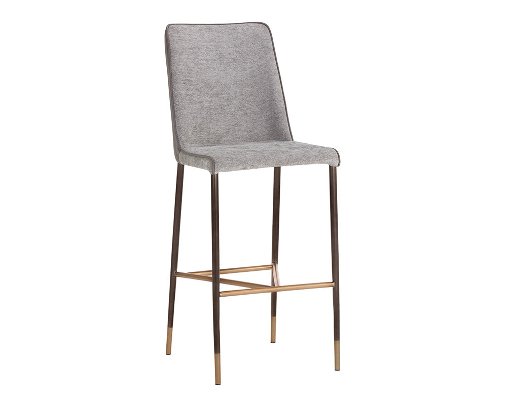 Klaus Barstool - Gunmetal - Flint Grey / Napa Taupe