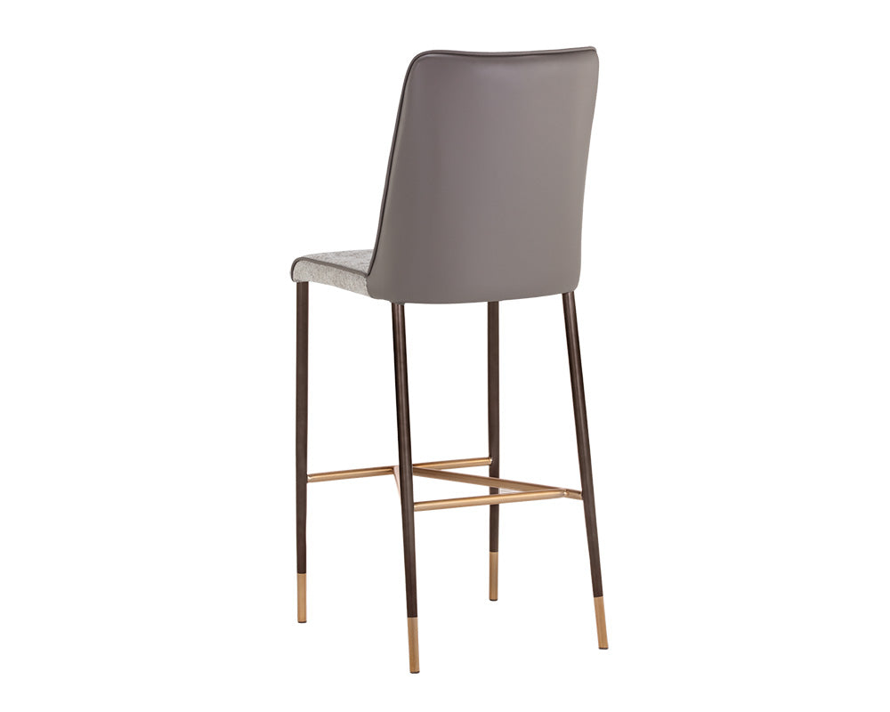 Klaus Barstool - Gunmetal - Flint Grey / Napa Taupe