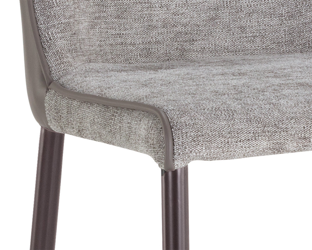 Klaus Barstool - Gunmetal - Flint Grey / Napa Taupe