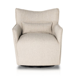 Kimble Swivel Chair-Fallon Linen by Four Hands