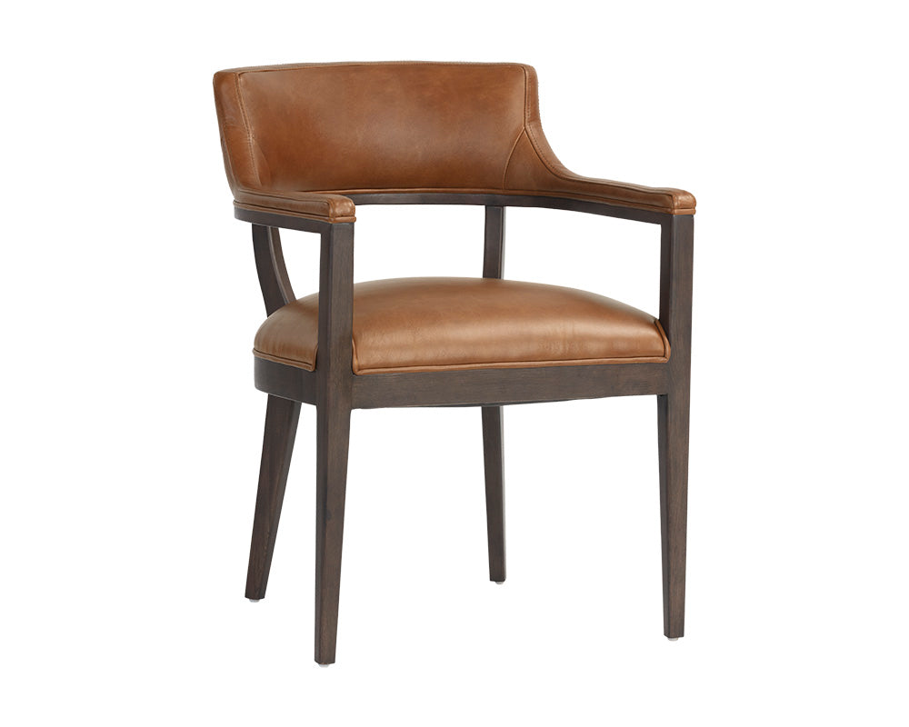 Brylea Dining Armchair - Shalimar Tobacco Leather