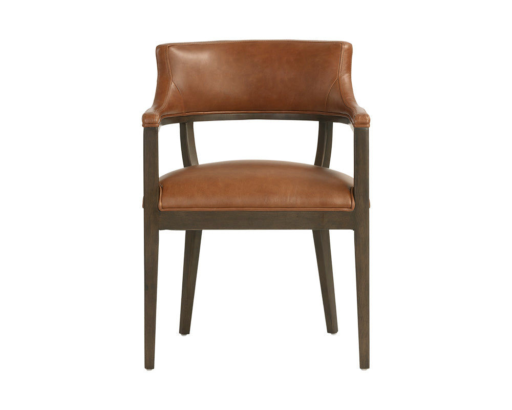 Brylea Dining Armchair - Shalimar Tobacco Leather