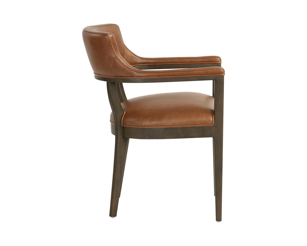 Brylea Dining Armchair - Shalimar Tobacco Leather