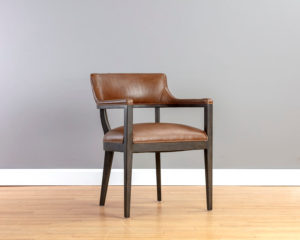 Brylea Dining Armchair - Shalimar Tobacco Leather