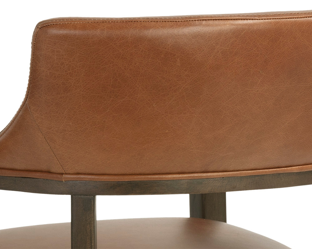 Brylea Dining Armchair - Shalimar Tobacco Leather