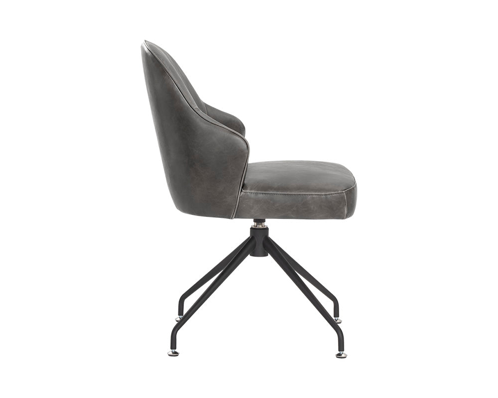 Bretta Swivel Dining Chair - Overcast Grey