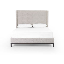 Newhall Bed-55"-Plushtone Linen-King by Four Hands