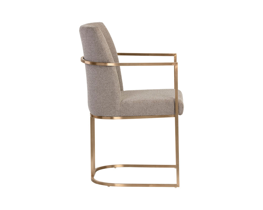 Rayla Dining Armchair - Belfast Oyster Shell