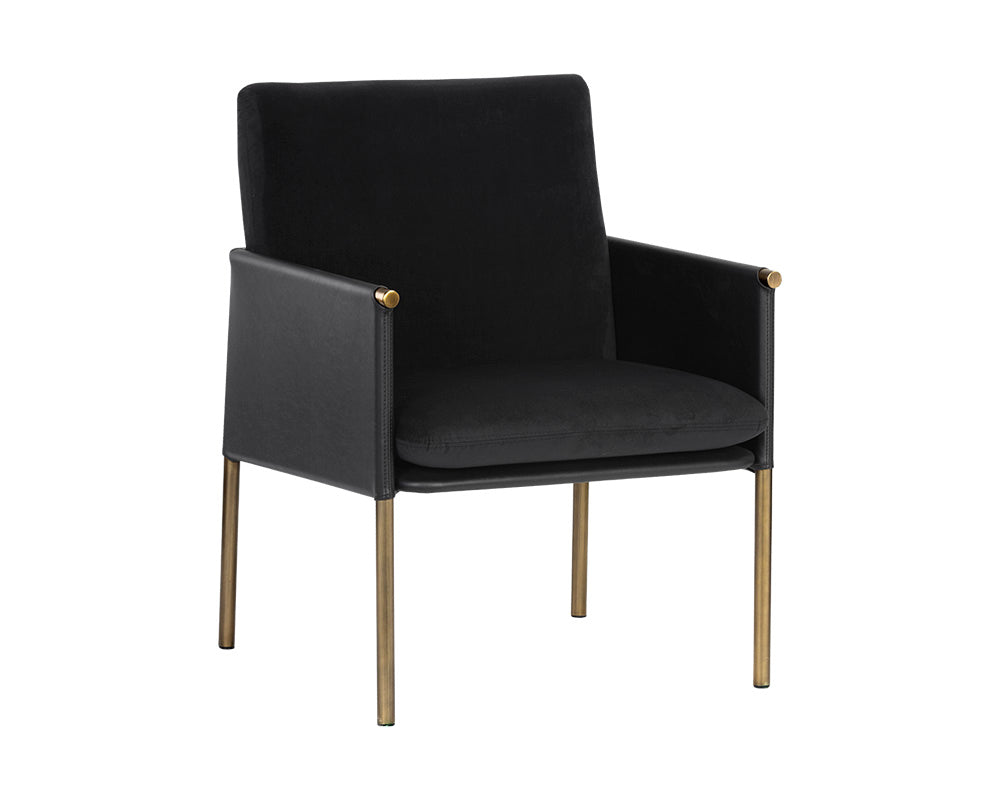 Bellevue Lounge Chair - Abbington Black / Bravo Black