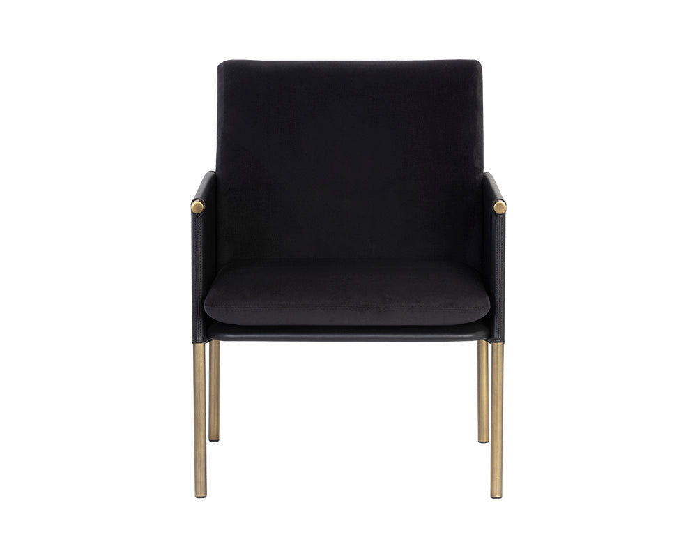 Bellevue Lounge Chair - Abbington Black / Bravo Black