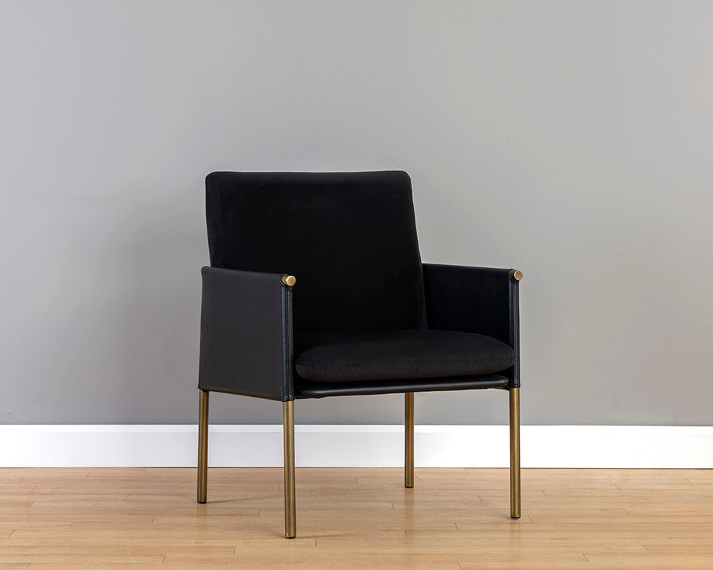 Bellevue Lounge Chair - Abbington Black / Bravo Black