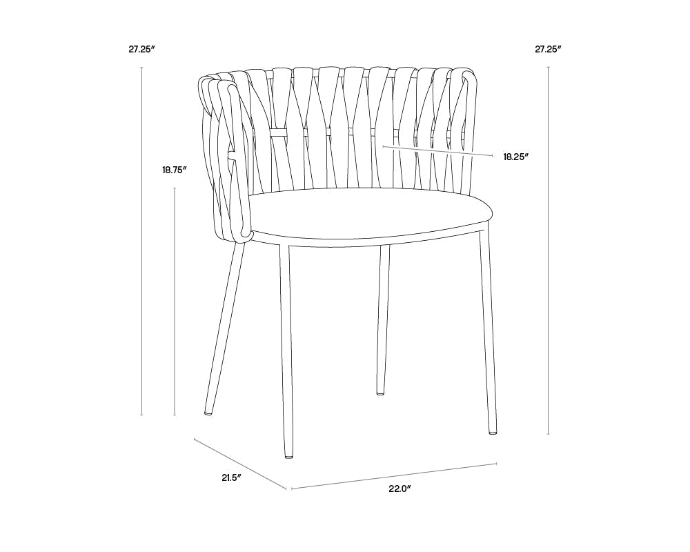 Sarai Dining Armchair - Belfast Heather Grey