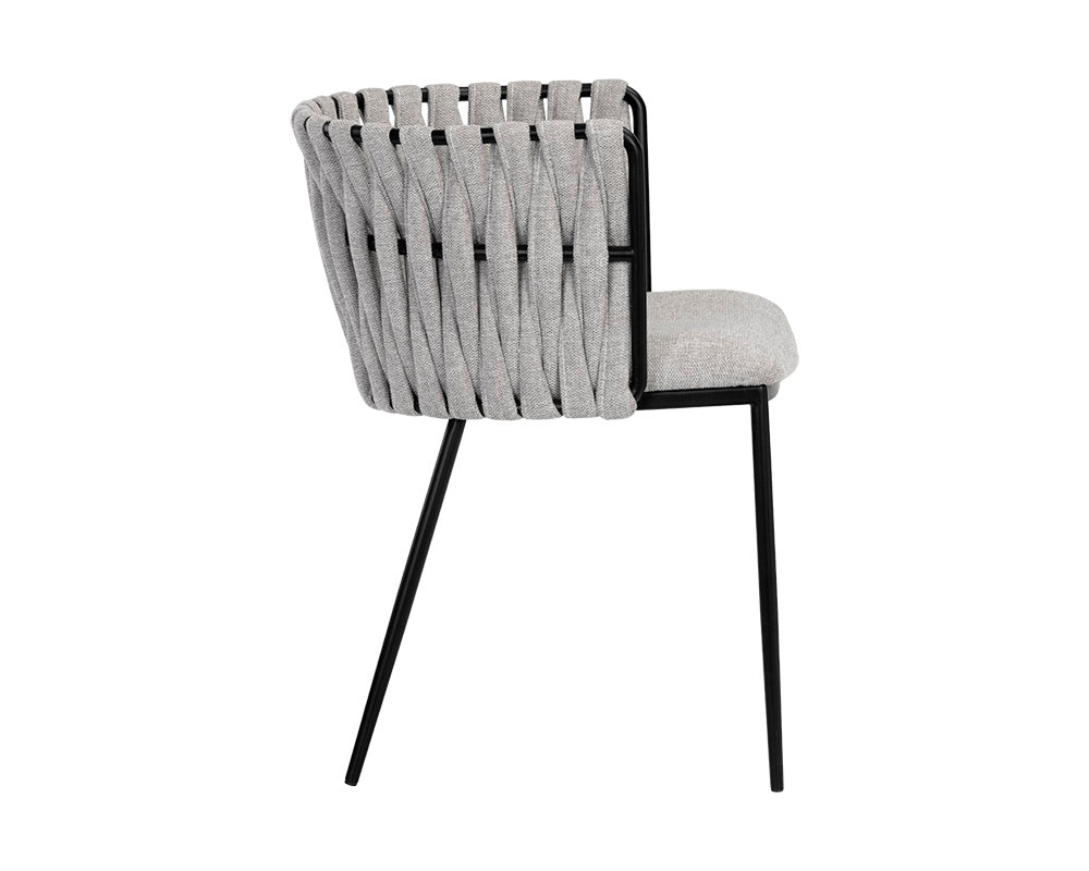 Sarai Dining Armchair - Belfast Heather Grey