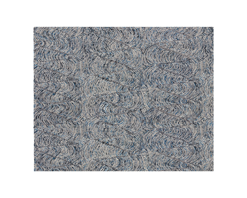 Corfu Hand-Tufted  Rug - Blue / Charcoal  - 8' X 10'