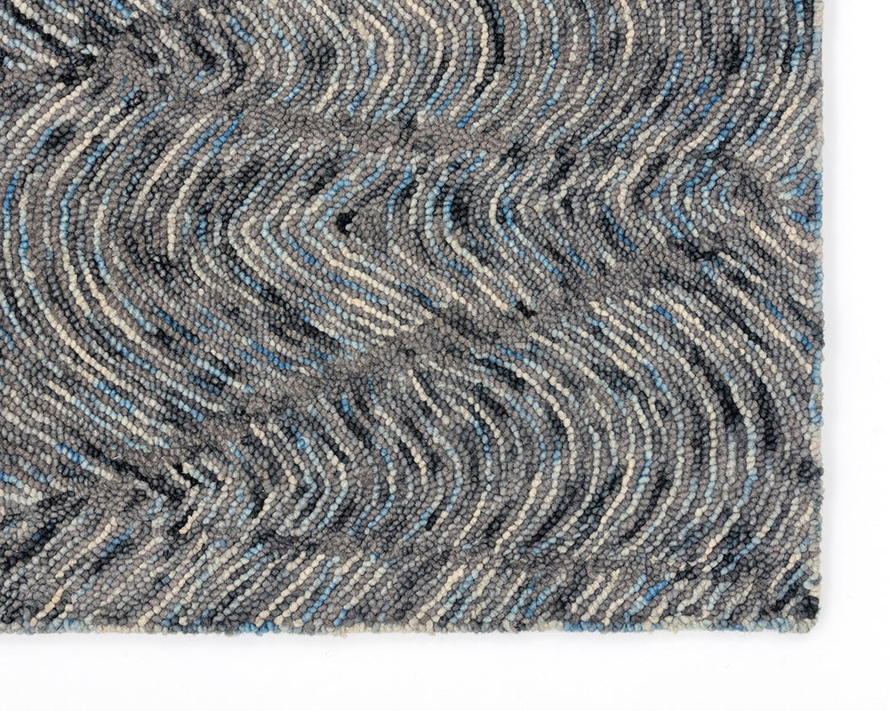 Corfu Hand-Tufted  Rug - Blue / Charcoal  - 8' X 10'