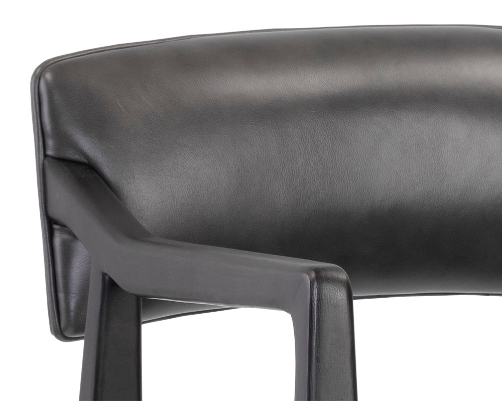 Keagan Counter Stool - Brentwood Charcoal Leather