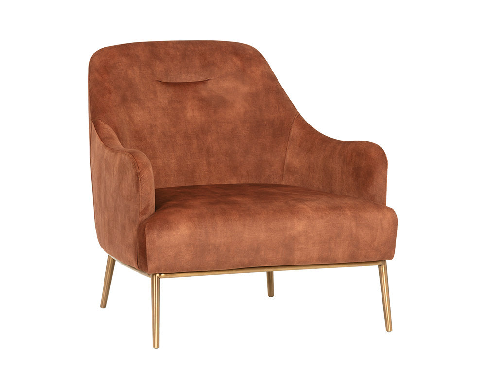 Cameron Lounge Chair - Nono Rust