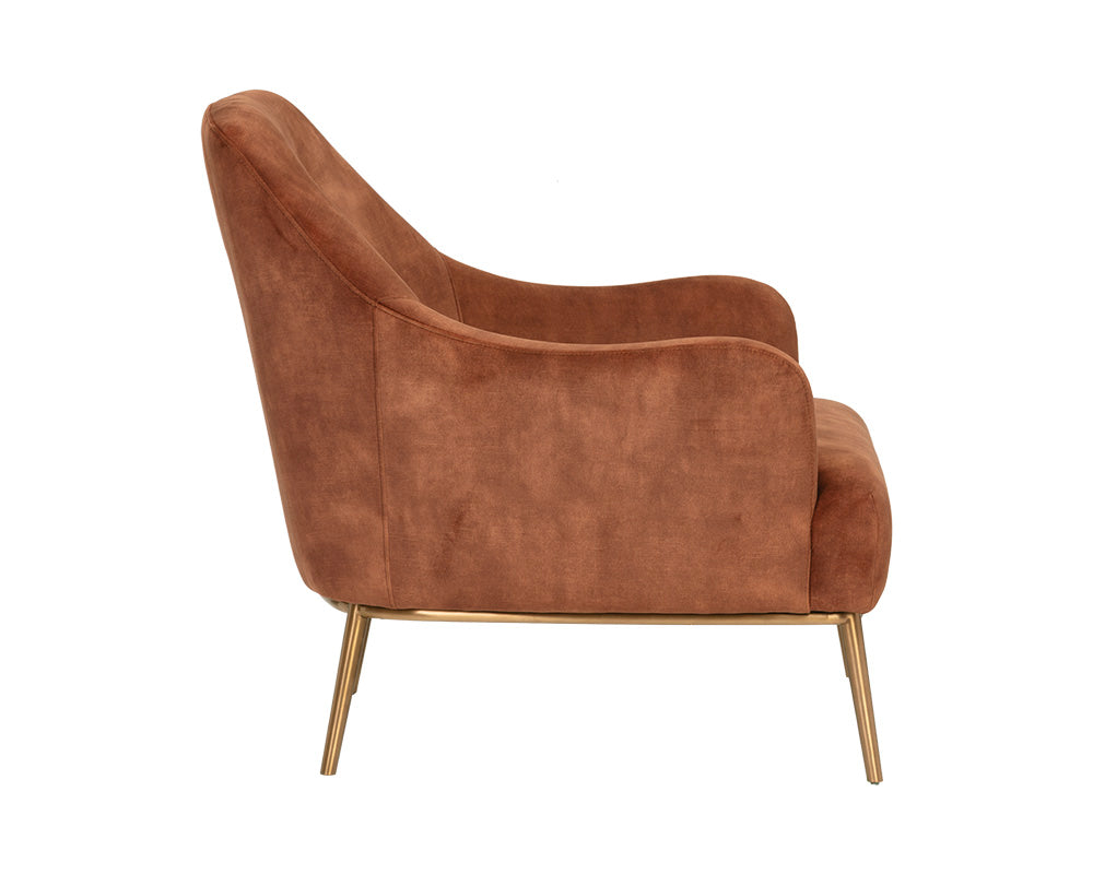 Cameron Lounge Chair - Nono Rust