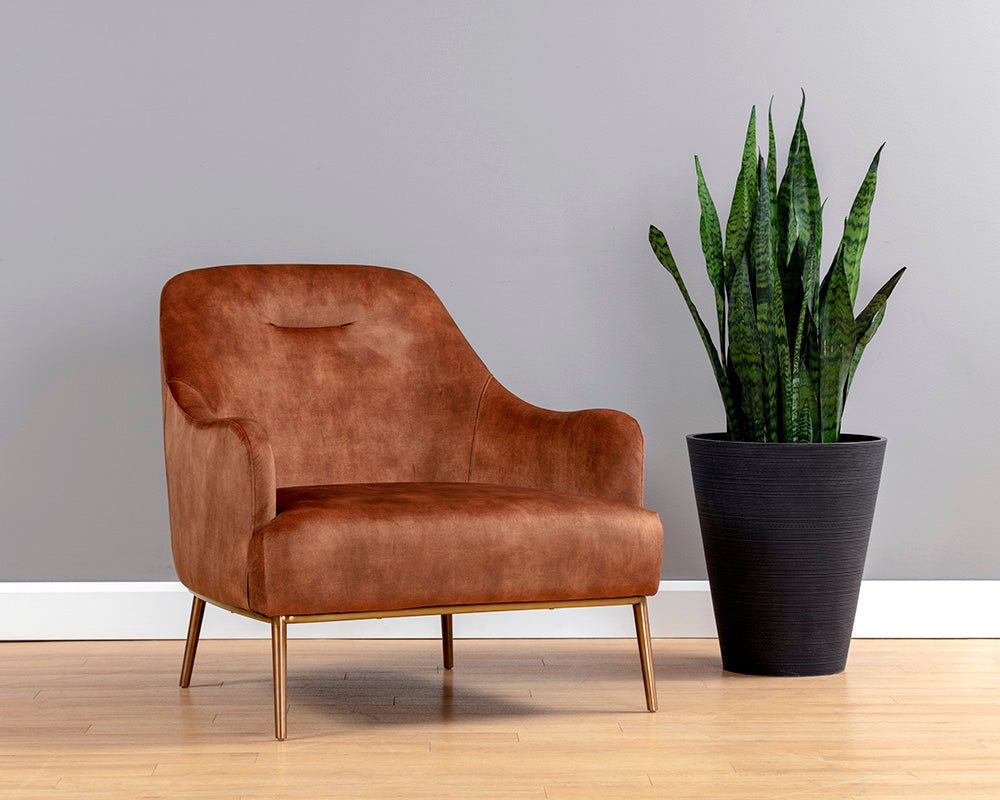 Cameron Lounge Chair - Nono Rust